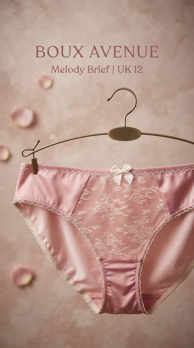 شورت از برند لوکس Boux Avenue انگلستان💎 مدل Melody Brief رنگ Pink Mix