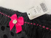 شورت توری فانتزی با پولکا دات مخملی از برند لوکس Boux Avenue انگلستان💎 مدل Cutesy Flock Brief رنگ Black Mix