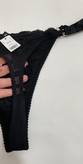 شورت گیپور و ساتن بنددار برند لوکس Boux Avenue کشور انگلستان💎 مدل Thong رنگ Black