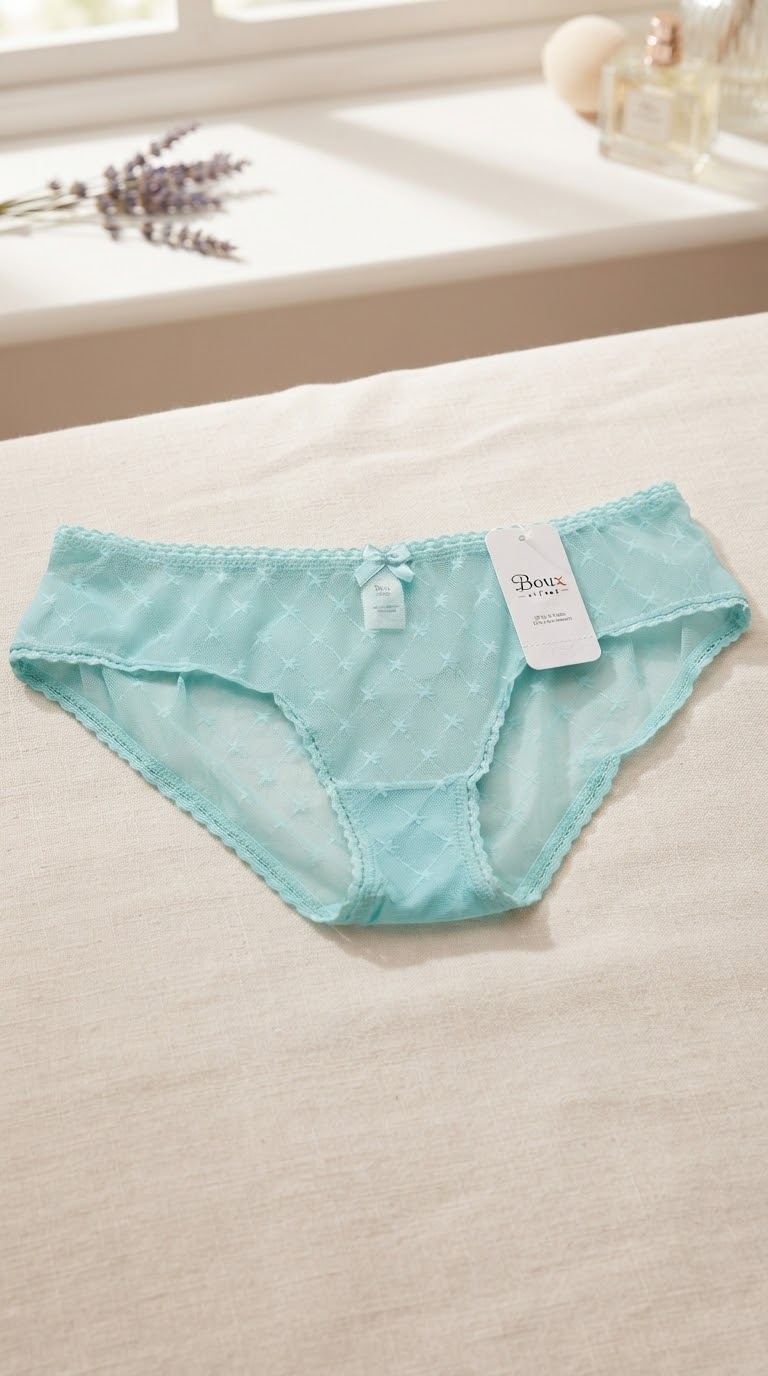 شورت توری پر ستاره بسیار راحت و کاربردی از برند لوکس Boux Avenue کشور انگلستان💎 مدل Evie Star Short رنگ Duck Egg سبز آبی بسیار خاص  ۱ عدد  طراحی و متریال:  پارچه توری طرح‌دار با نقش‌های ستاره‌ای بسیار زیبا و ظریف  دارای یک پاپیون کوچک و همرنگ در مرکز کمر به همراه لبه‌دوزی‌های توری دالبر  سایز بریتانیا (UK): سایز ۱۶ معادل سایز ۴۴ و ۴۶ ایران  📦 محصول برند اورجینال لوکس کشور انگلستان، نو و دارای تگ اصلی قیمت: ۷۲۰ هزار تومان