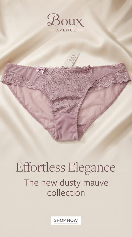 شورت دانتل گلدار و تور بسیار راحت از برند لوکس Boux Avenue انگلستان💎 مدل New Torj Brief رنگ Pink صورتی ارغوانی