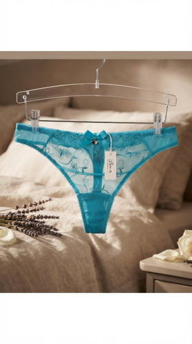 شورت لامبادای گیپور از برند لوکس Boux Avenue انگلستان💎 مدل Bridget Thong رنگ Turquoise فیروزه ای
