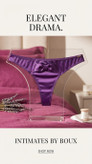 شورت لاکچری لامبادا ساتن جلو پاپیون Boux Avenue انگلستان 💎مدل Bandeau Thong رنگ Royal Purple
