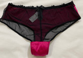 شورتک تمام لاکچری ساتن اعلا و گیپور و نوار دوری از برند لوکس Boux Avenue انگلستان💎 مدل TAMARA رنگ Pink صورتی سرخابی جذاب