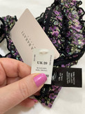 شورت لامبادا توری گلدار از برند لوکس Boux Avenue انگلستان💎 مدل Kira Thong رنگ Black Mix زمینه مشکی با گلهای شاد رنگی