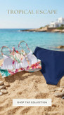 بیکینی دو تکه برند کاپشی (CUPSHE) اورجینال کشور انگلستان - بالا تنه Floral و پائین تنه Navy سایز S