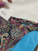 مایو شورت بنددار مدل Acapulco از برند لوکس Boux Avenue انگلستان💎 سایز ۴۰و ۴۲ ایران رنگ استوایی با زمینه مشکی