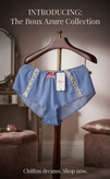 شورت حریر مدل فرانسوی / فانتزی لطیف (French Knicker) از برند لوکس Boux Avenue انگلستان💎 سایز ۳۶-۳۸ رنگ آبی ملایم خاص