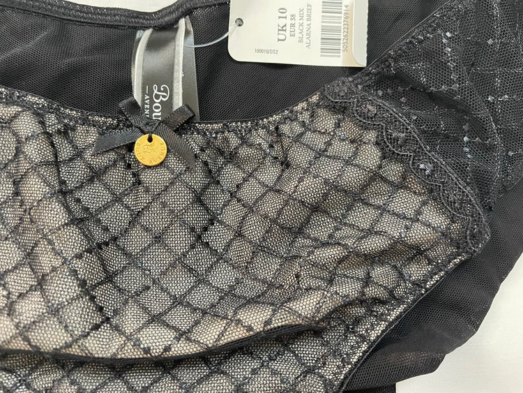 شورت مشکی تور دانتل با تور لیزری در پشت از برند لوکس Boux Avenue انگلستان💎 سایز ۳۸ و ۴۰ ایران