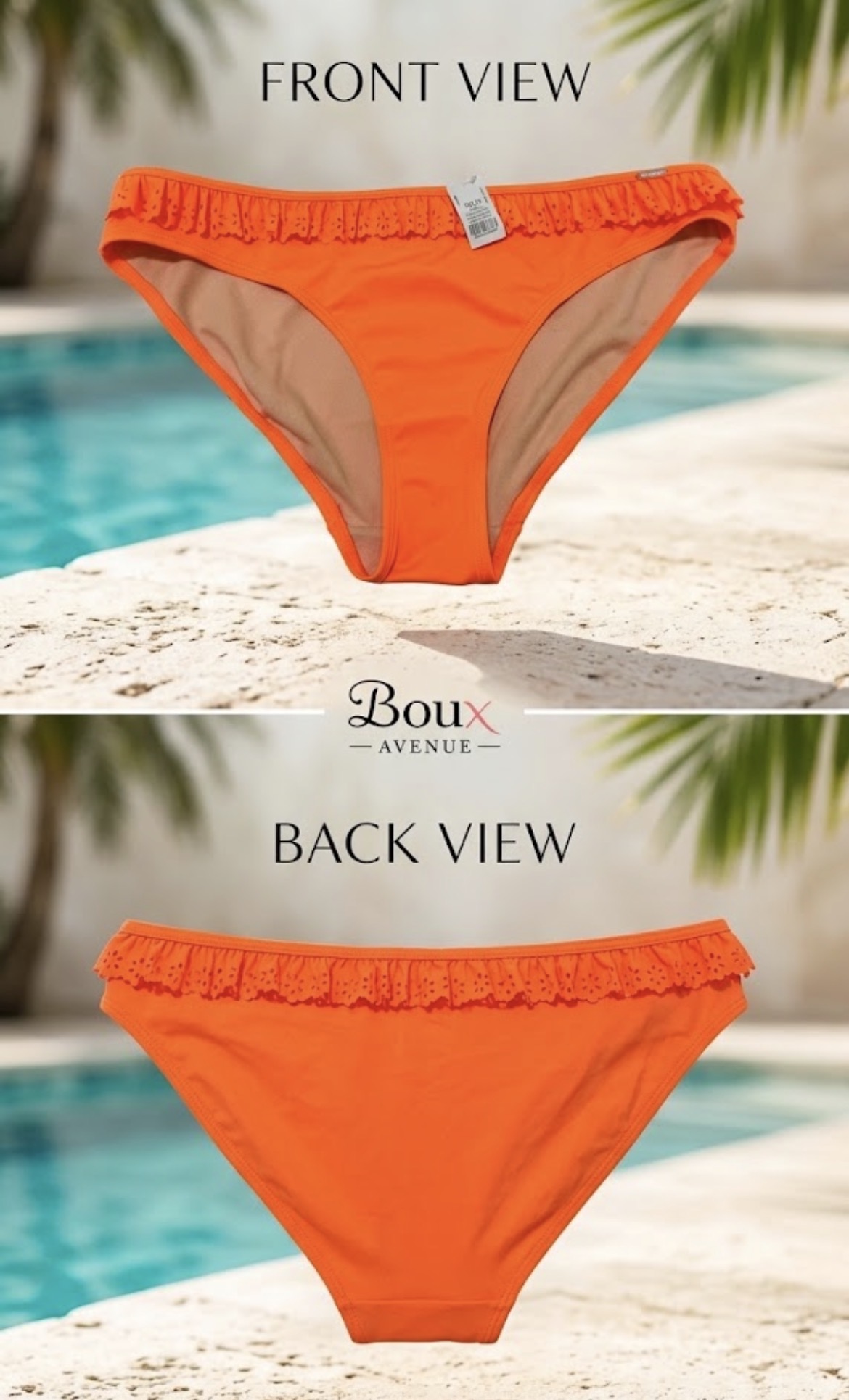 مایوشورت اورجینال از برند لوکس بریتانیایی Boux Avenue💎 (مدل Biarritz Laser Etched Brief) 🇬🇧 سایز ۴۲ و ۴۴ ایران