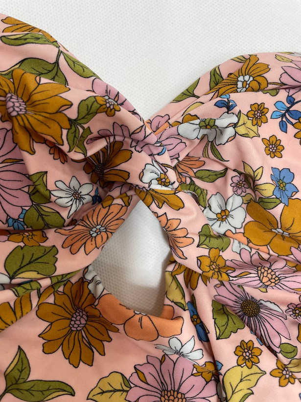 مایو اورجینال برند Cupshe انگلستان 💎با طراحی جذاب Retro Floral و رنگبندی پاستیلی سایز XS مناسب ۳۴ و ۳۶