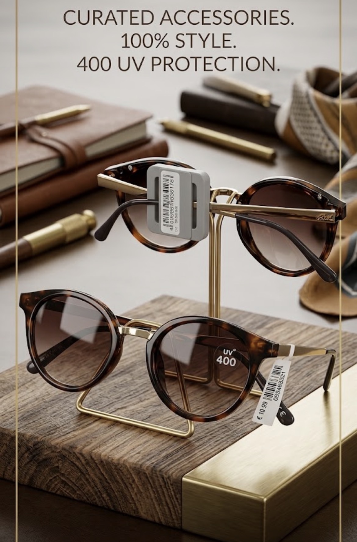 عینک آفتابی طرح پلنگی برند Accessories آلمان