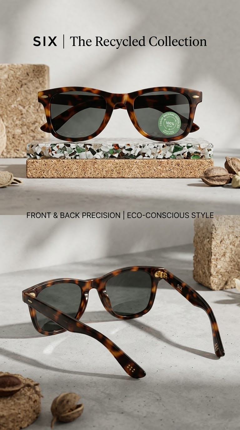 عینک آفتابی اسپرت/زنانه/مردانه برند SIX آلمان – مدل ویفرر پلنگی